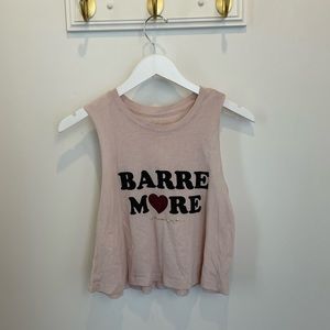 Spiritual gangster , small crop top. Barre More ❤️ light pink